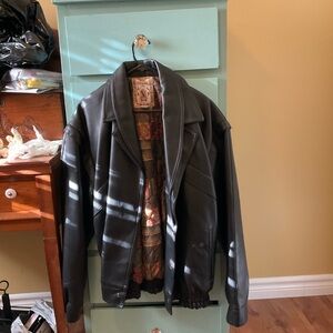 Men's Black Leather Jacket